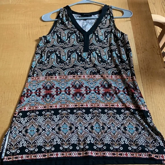 AB Studio blouse/mini dress sized small but could be worn as a medium - Picture 1 of 4